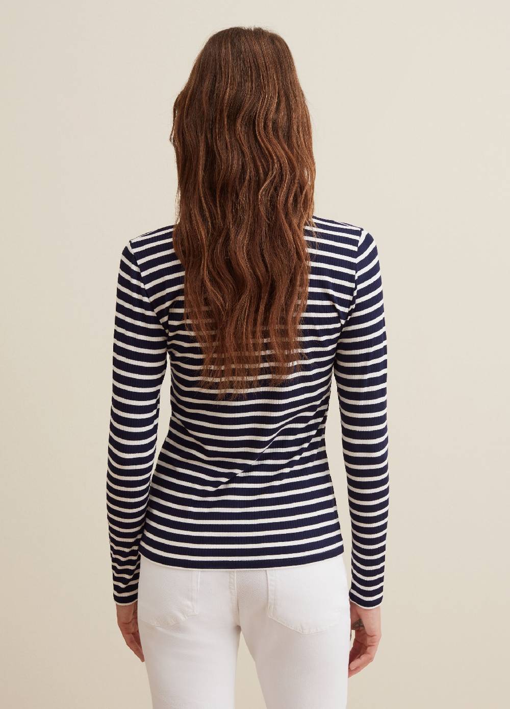 PIOMBO T-shirt a righe con maniche lunghe In Vendita