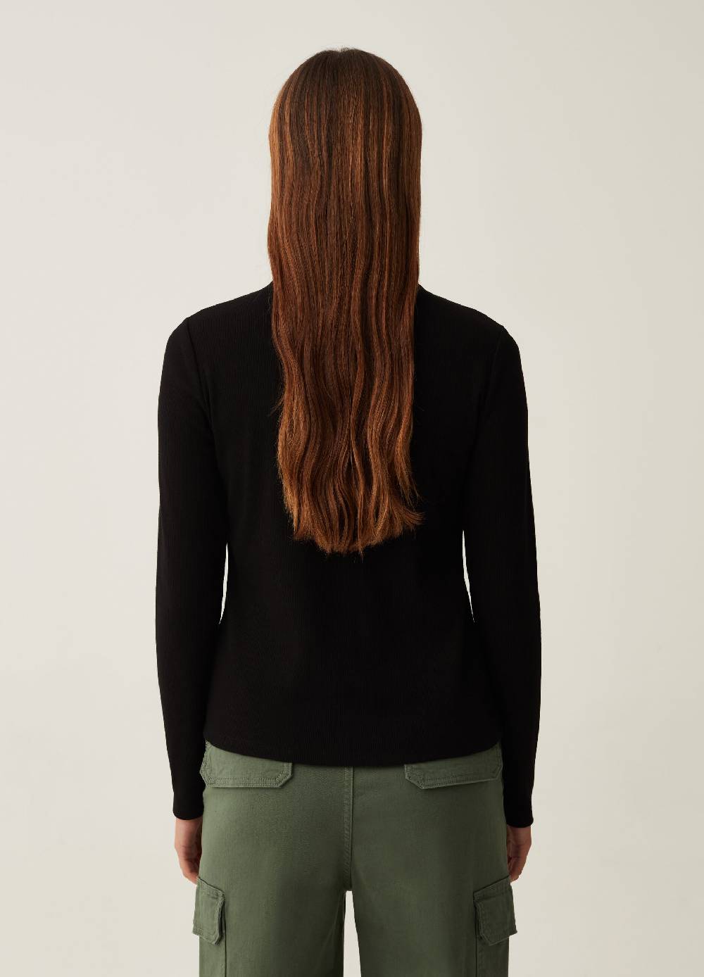OVS T-shirt mock neck con dettaglio cut out Hotsell