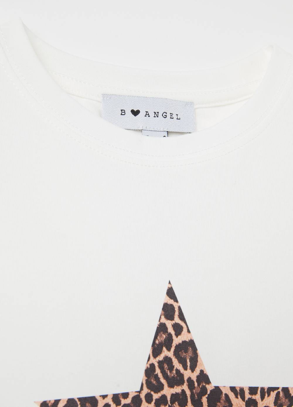 B. ANGEL T-shirt in cotone stretch con stampa Consegna Veloce