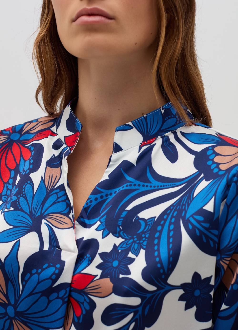 HYBRID Blusa floreale con maniche a tre quarti Fino Al -60%