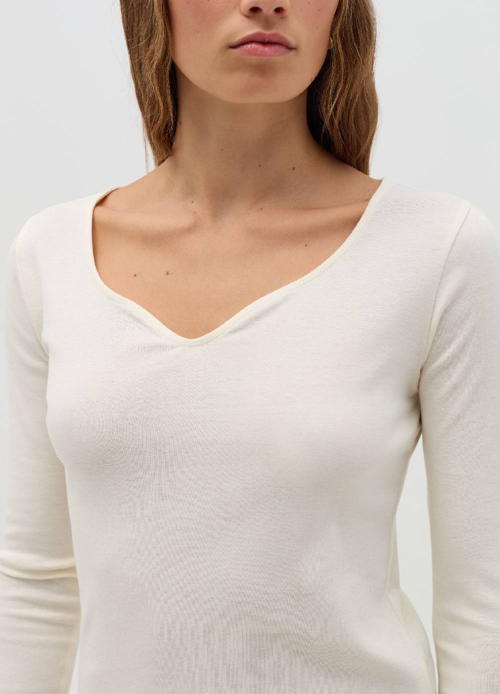 OVS T-shirt a maniche lunghe con scollo a cuore Shopping Online
