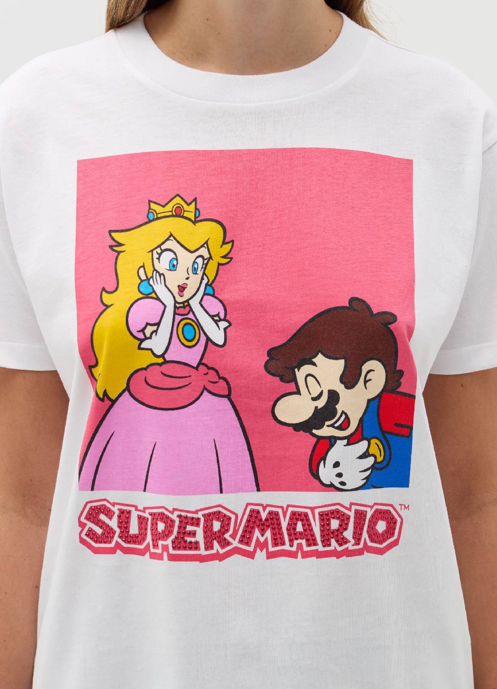 OVS T-shirt con stampa Super Mario™ e strass Economico