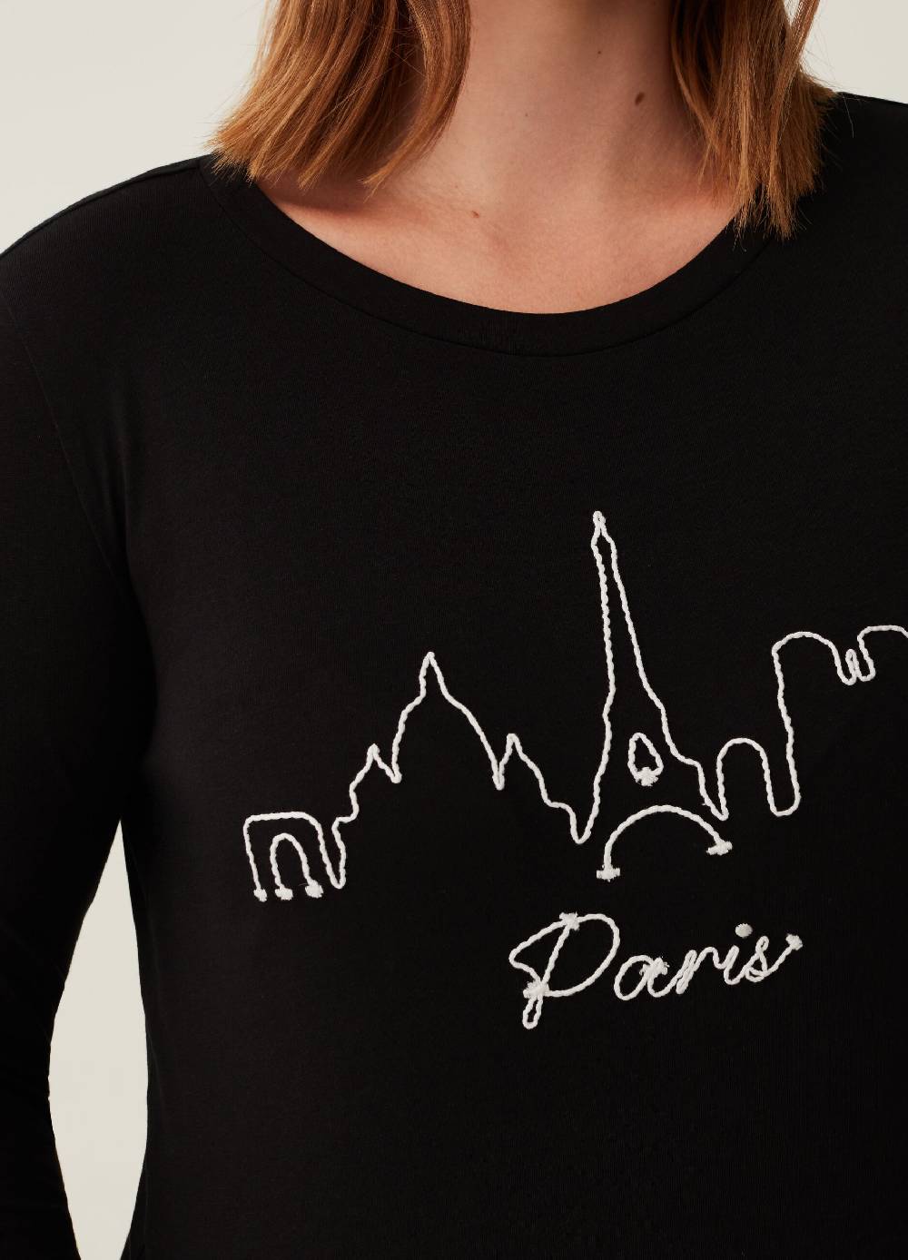 MYA T-shirt con ricamo skyline Curvy 50% di sconto con spedizione gratuita