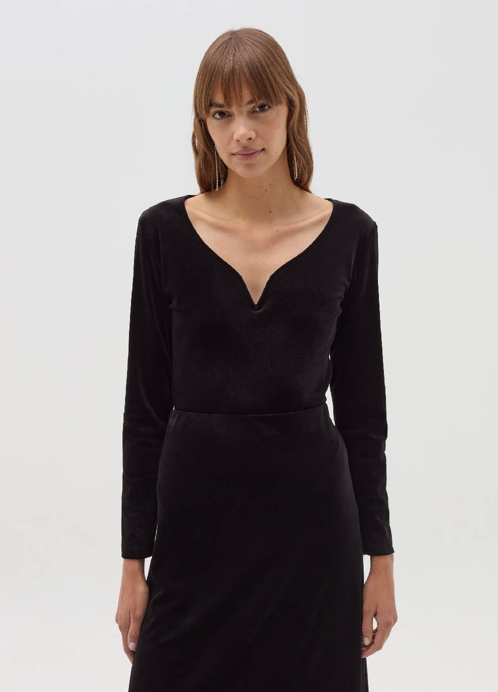 OVS Body a maniche lunghe in velluto Moda