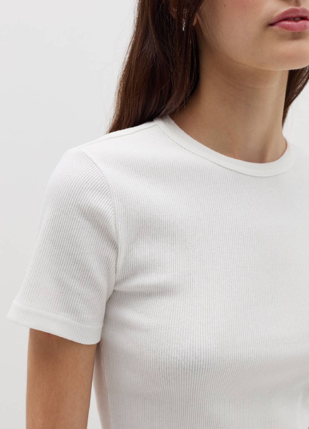 B. ANGEL T-shirt in cotone stretch a costine 2025