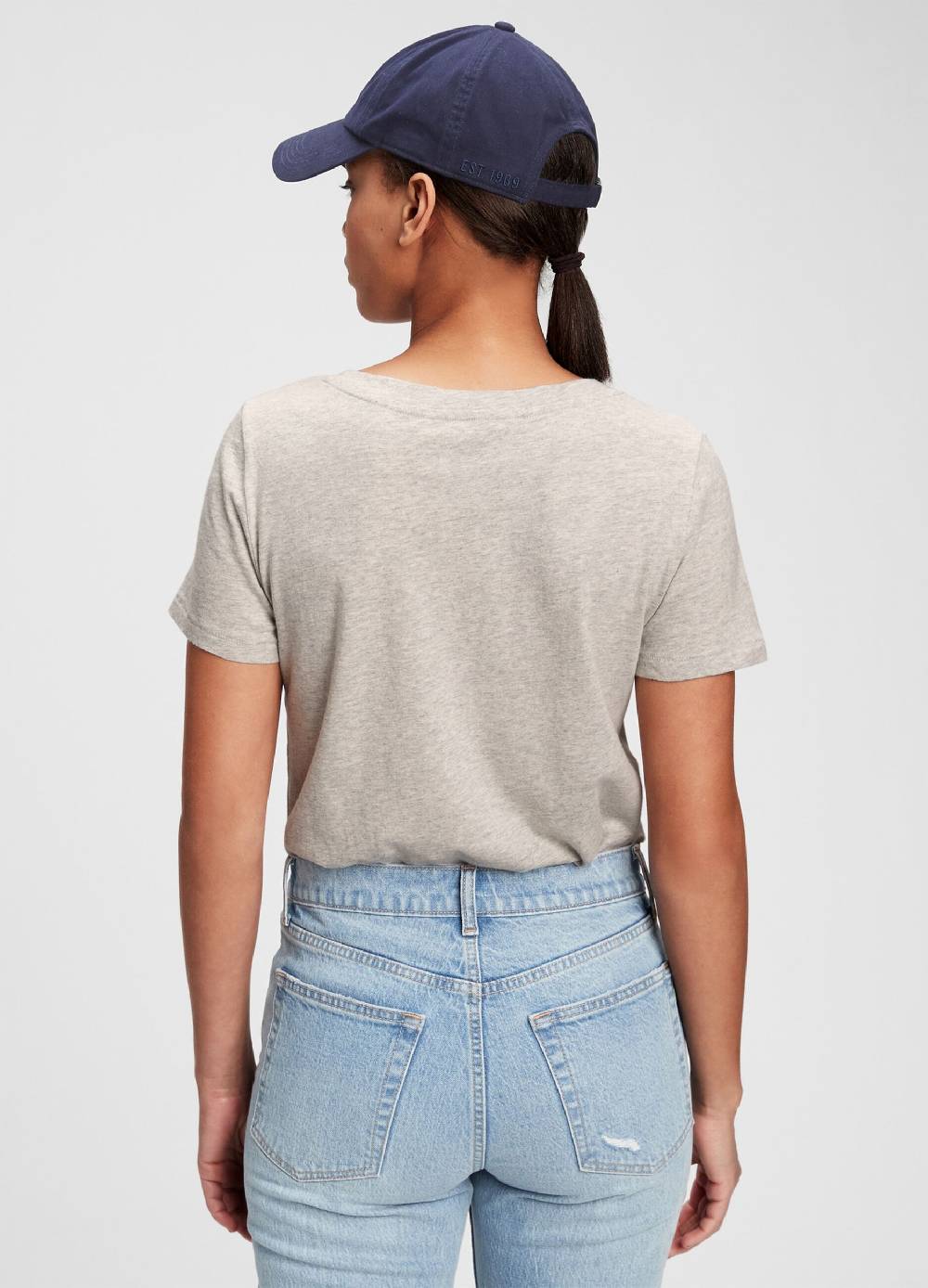 GAP T-shirt melange con scollo a V Italy