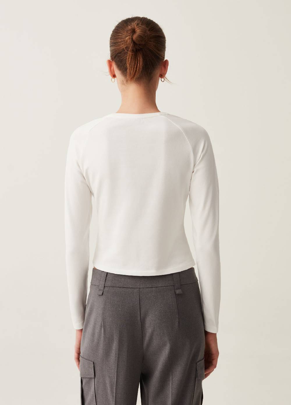 B. ANGEL T-shirt a maniche lunghe con stampa Italia