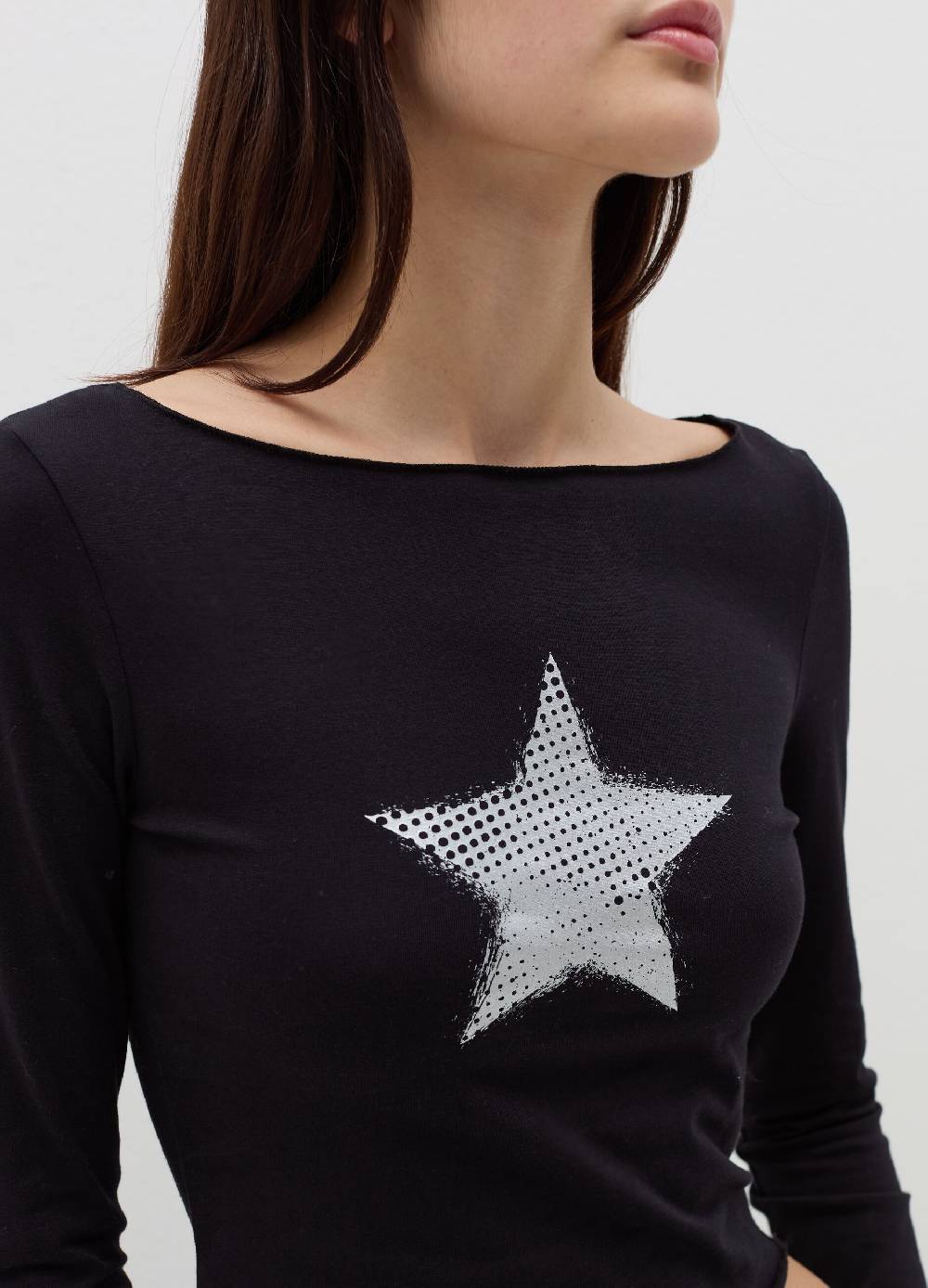 B. ANGEL T-shirt a maniche lunghe con stampa Nuovo