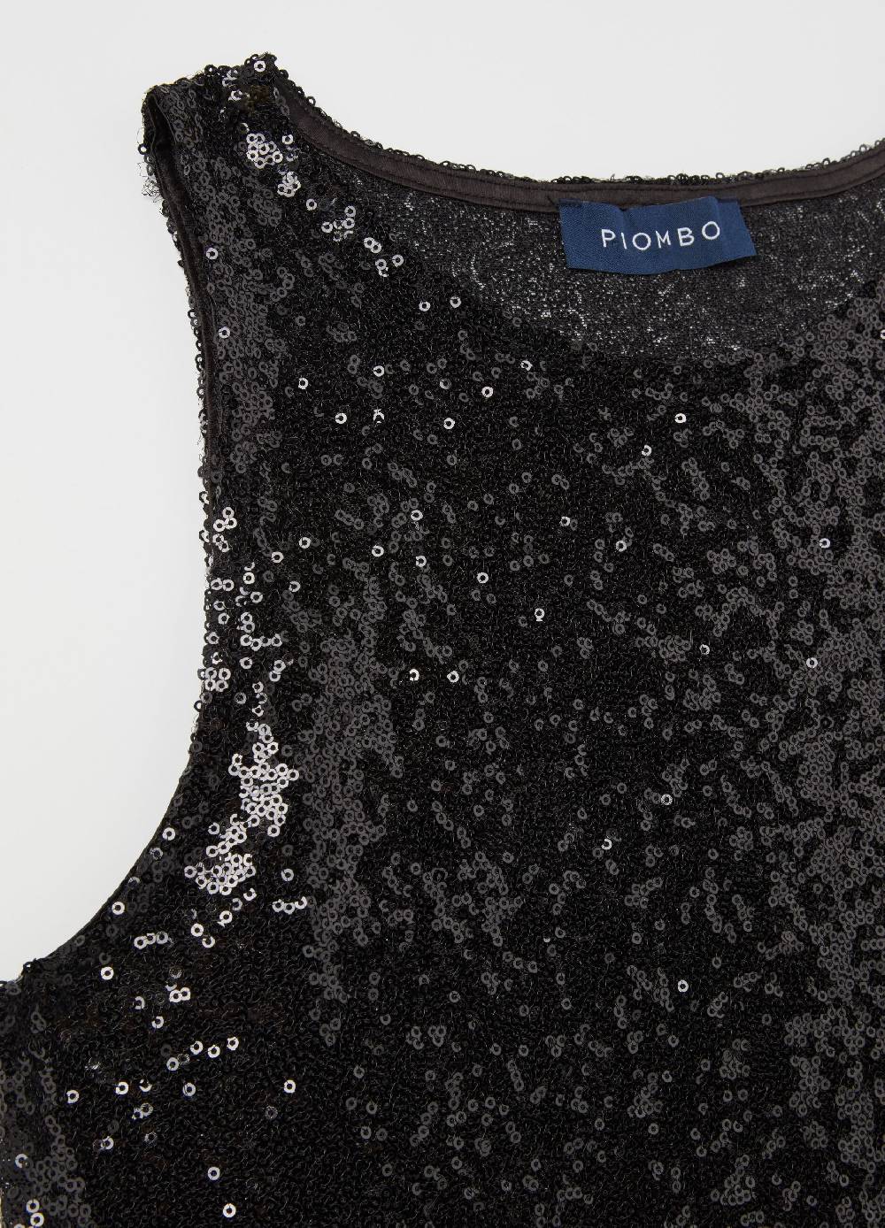 PIOMBO Tank top con paillettes Pezzi Unici
