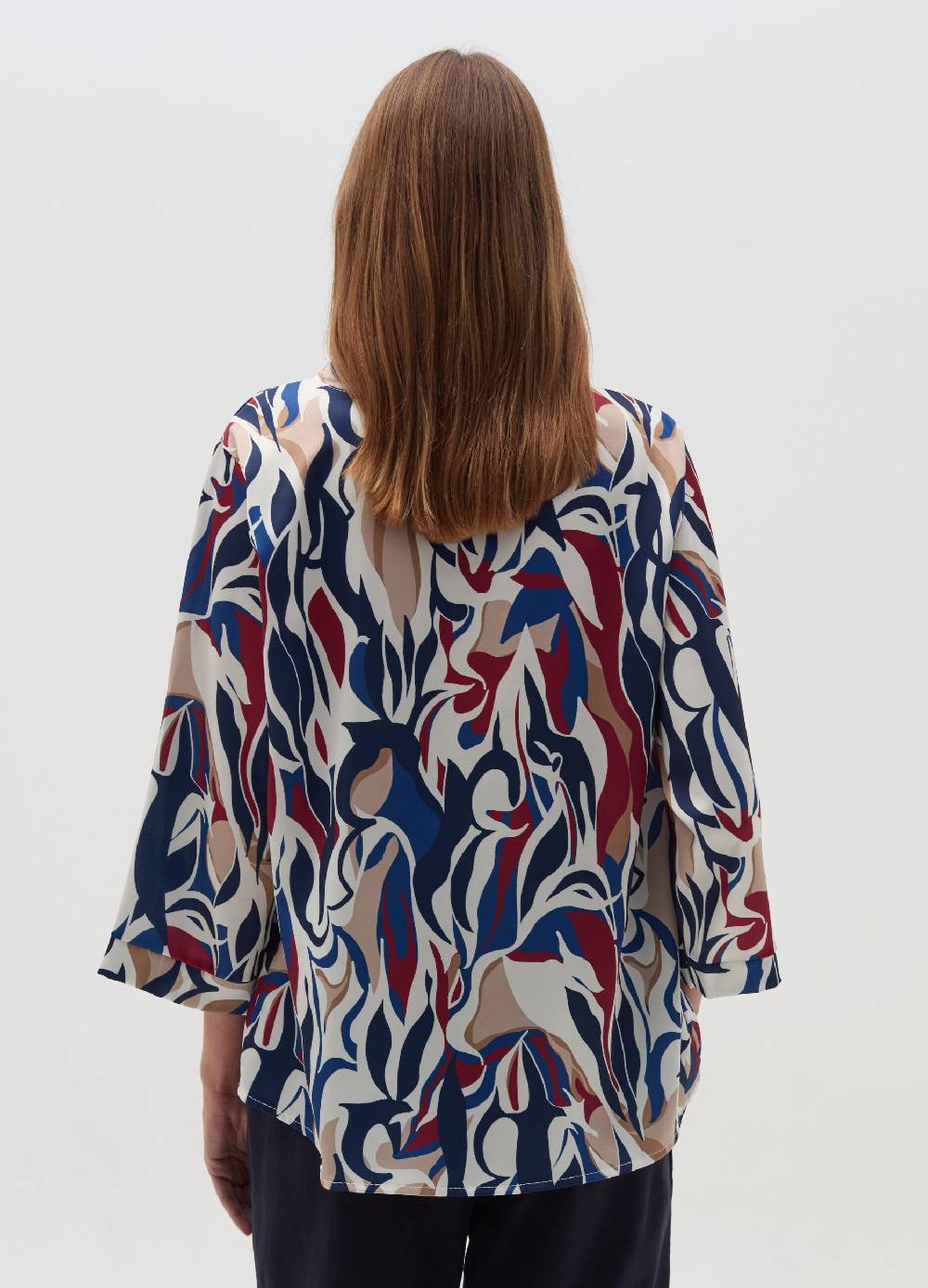 HYBRID Blusa multicolore con scollo a V Novità