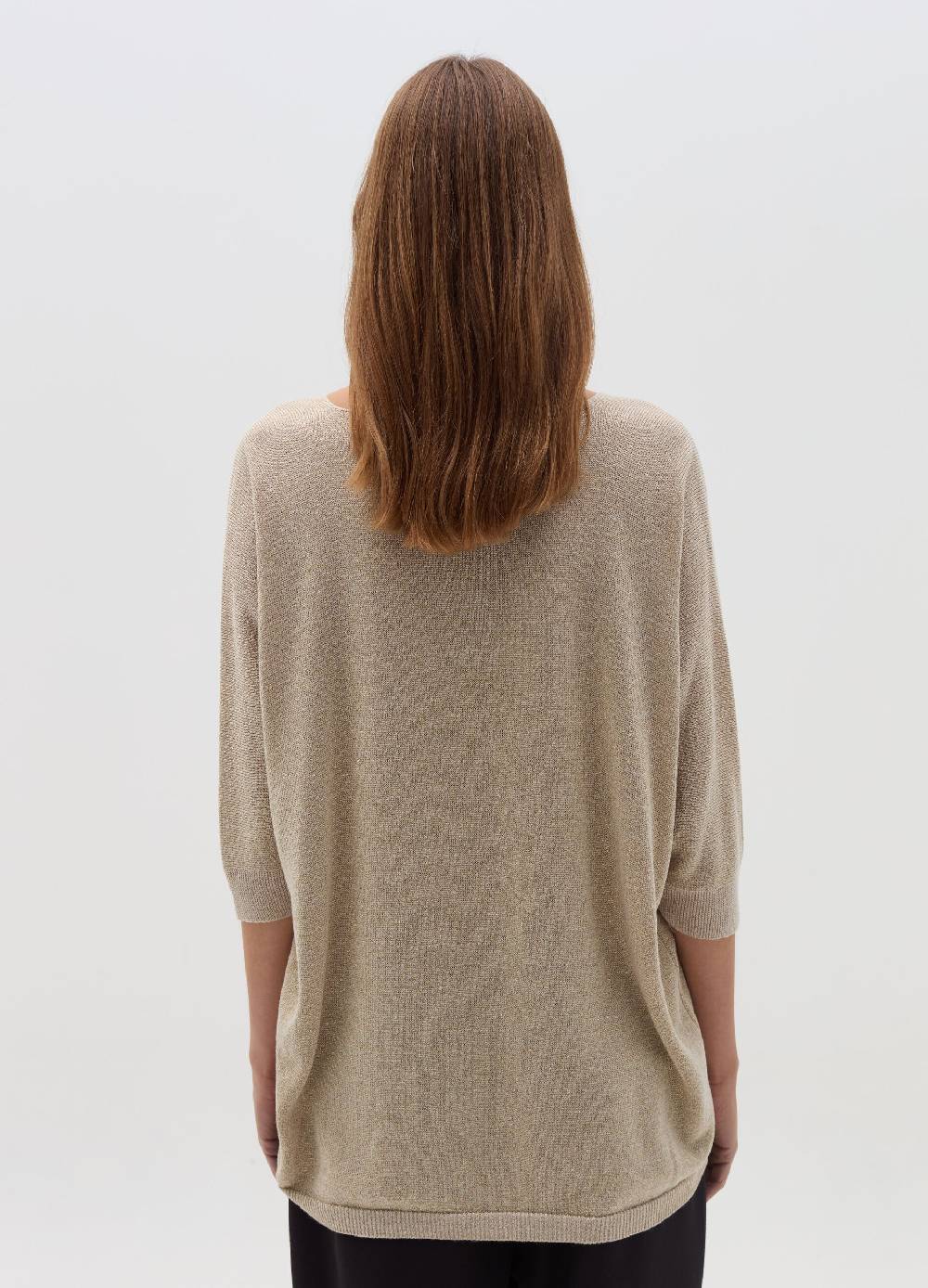 HYBRID Maglia in lurex con maniche a tre quarti Economico