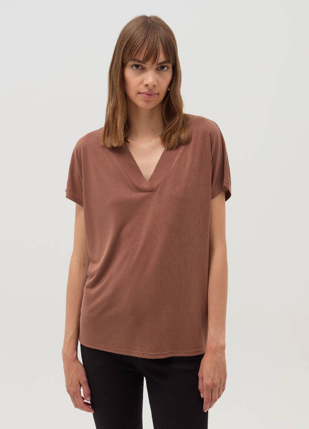 OVS T-shirt con scollo a V maniche a kimono Saldi