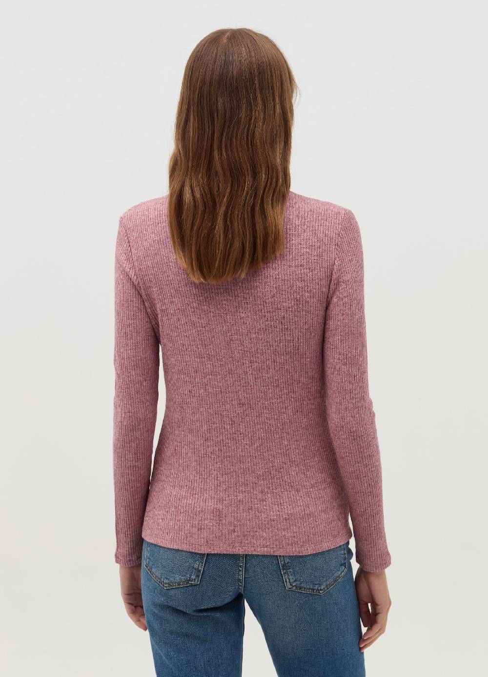OVS T-shirt a costine con collo alto Hotsell