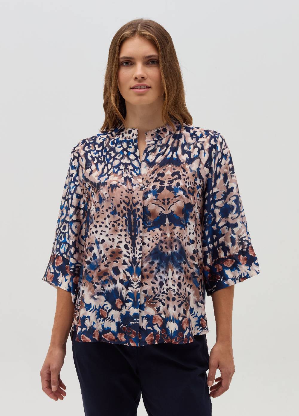 HYBRID Blusa stampata con maniche a tre quarti Vendita Calda