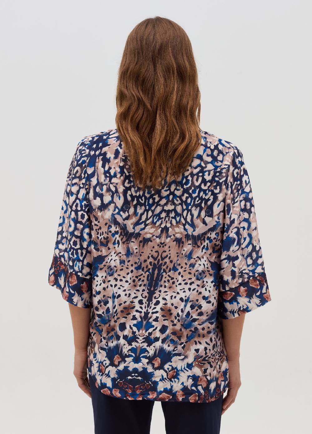 HYBRID Blusa stampata con maniche a tre quarti Vendita Calda