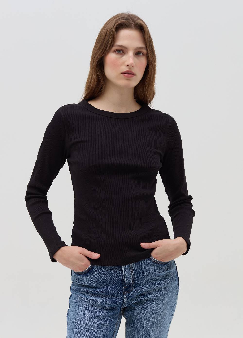 OVS T-shirt a costine con maniche lunghe