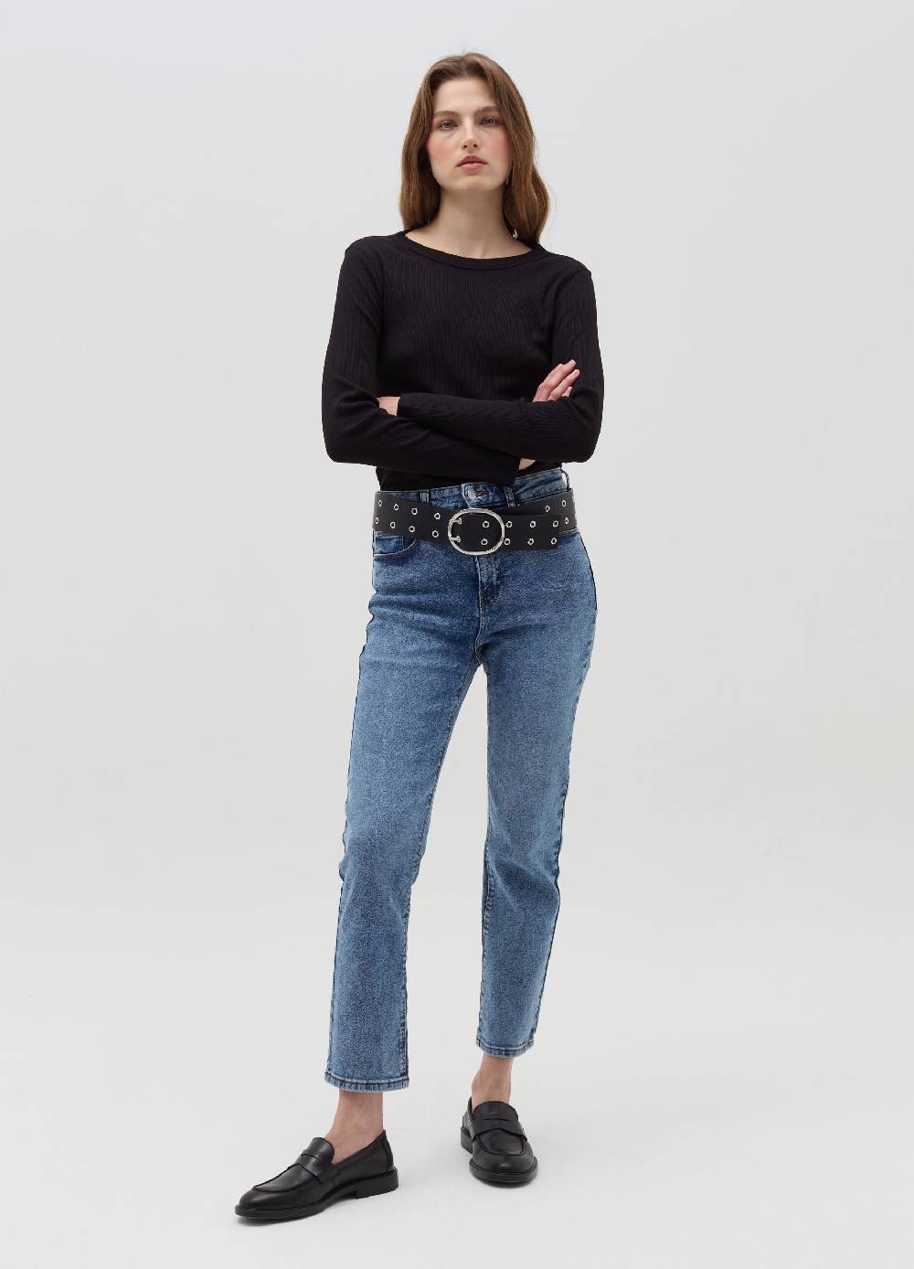 OVS T-shirt a costine con maniche lunghe Moda