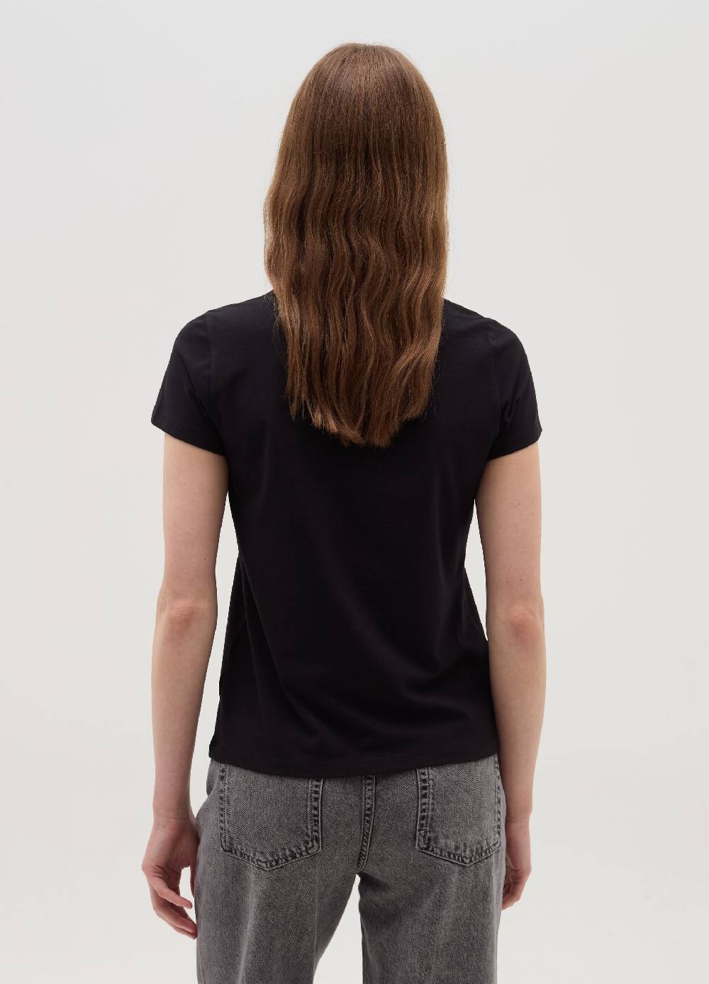 OVS T-shirt tinta unita con scollo a V 2025