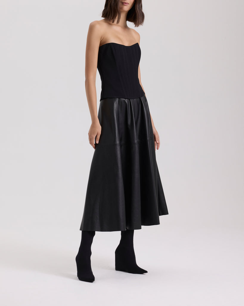 Raquel Diniz GIOVANNA LEATHER SKIRT Hotsell