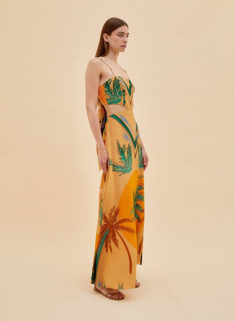 Raquel Diniz BALI LONG DRESS Vendita Calda