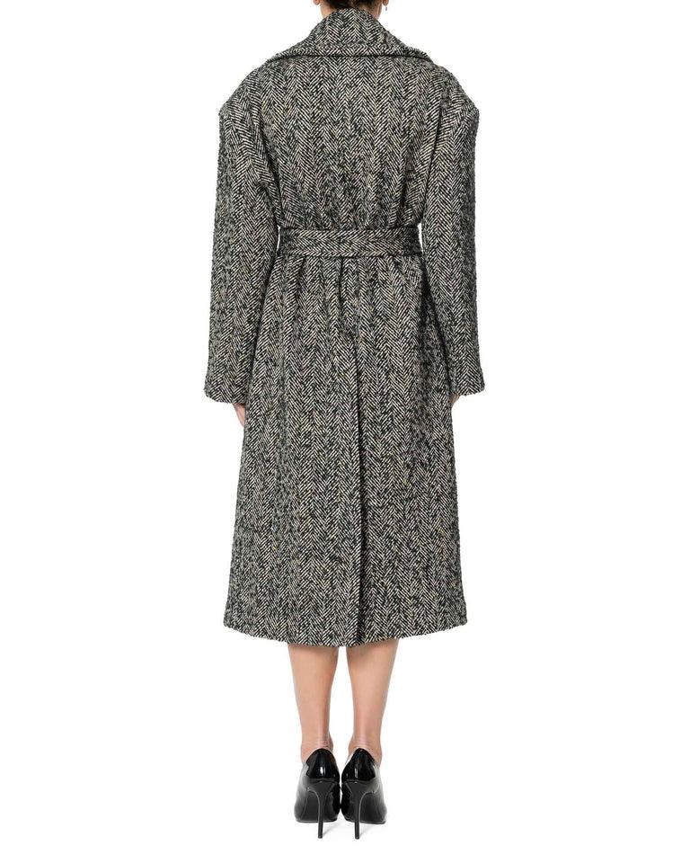 Rrue Bisquit COAT VESTAGLIA SPINATO In Linea