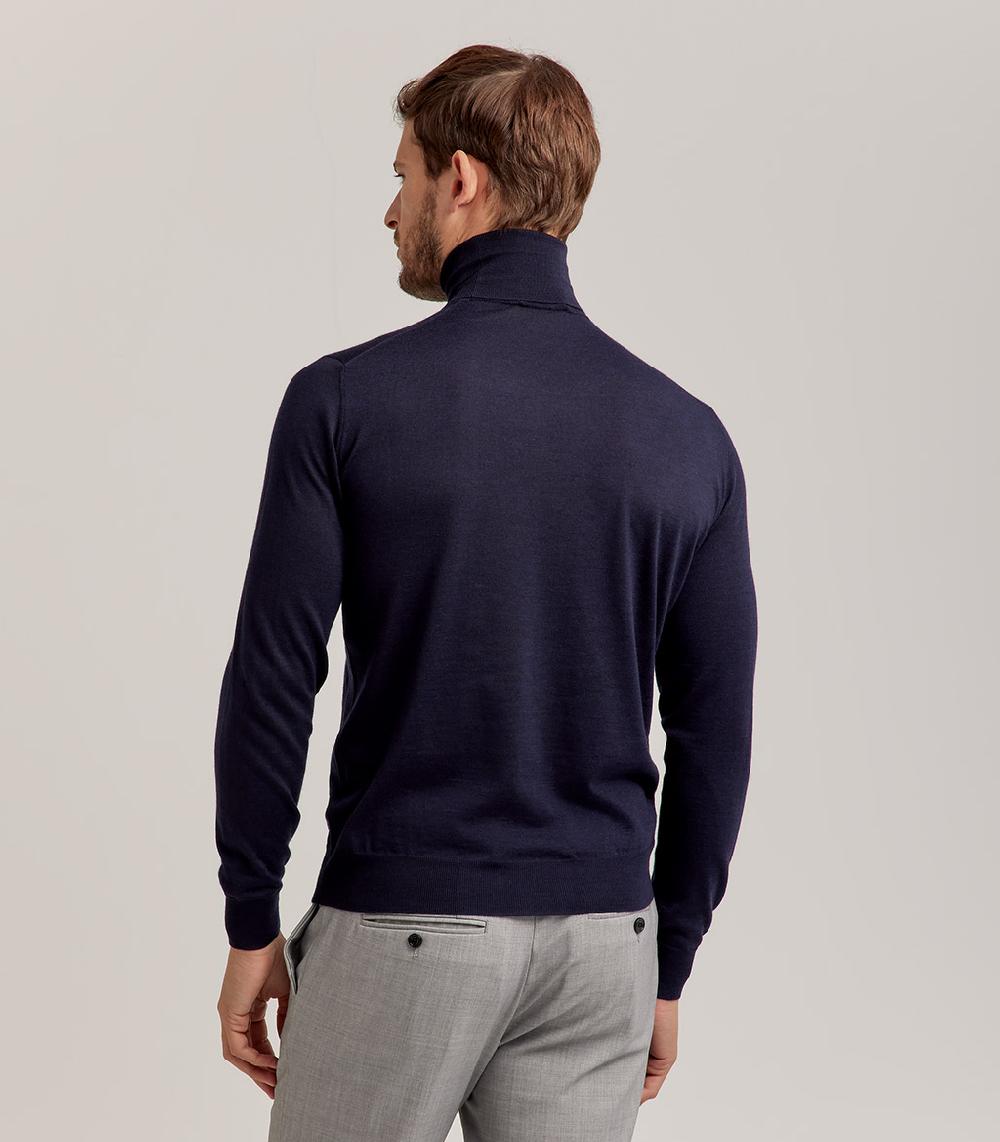 S.Moritz DOLCEVITA LANA SETA CASHMERE - BLU NAVY In Vendita