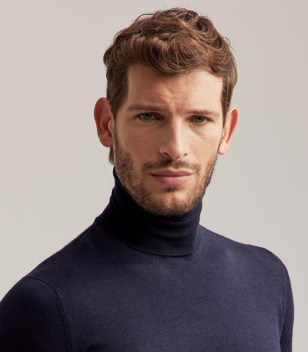 S.Moritz DOLCEVITA LANA SETA CASHMERE - BLU NAVY In Vendita