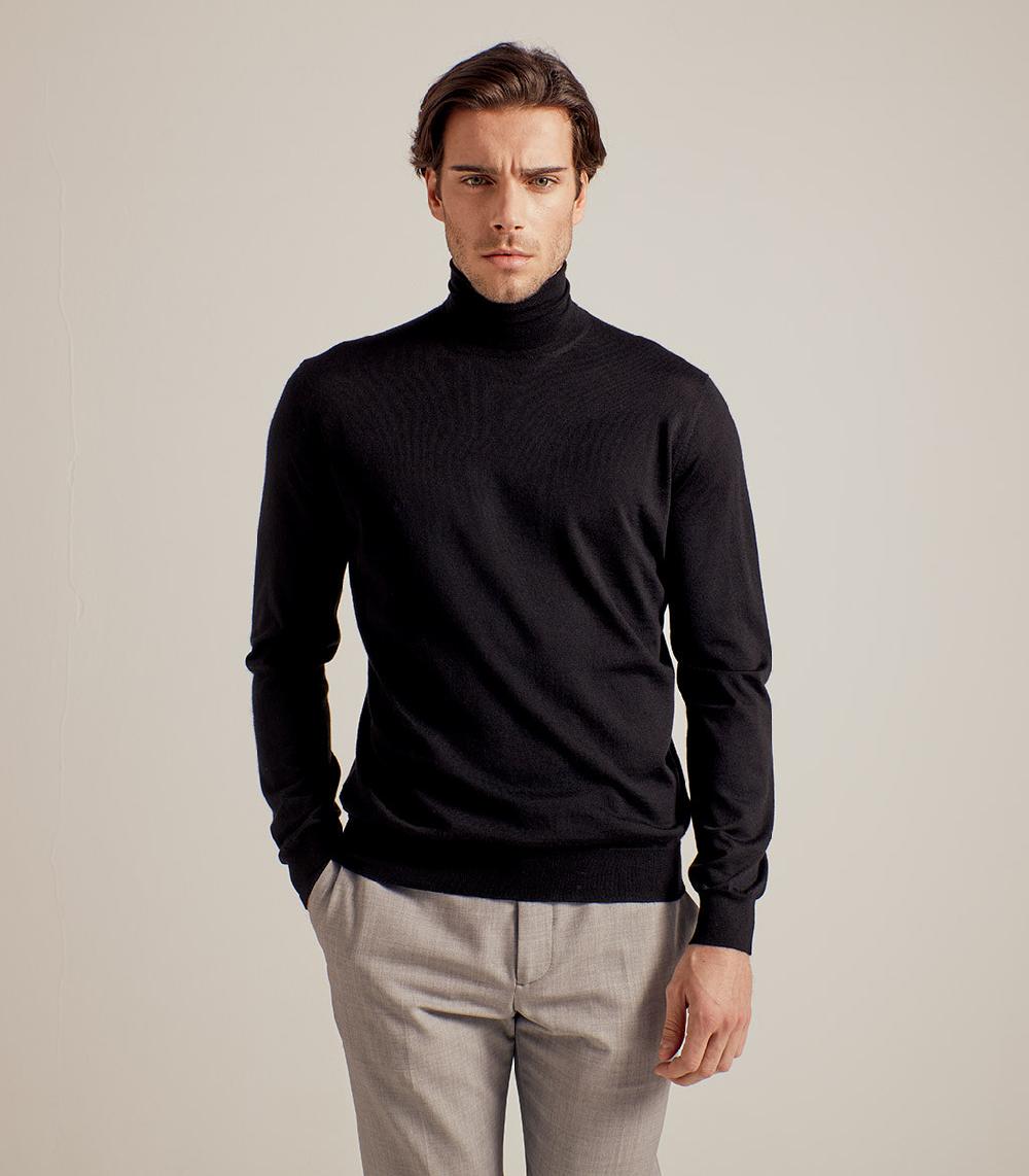 S.Moritz DOLCEVITA LANA SETA CASHMERE - NERO