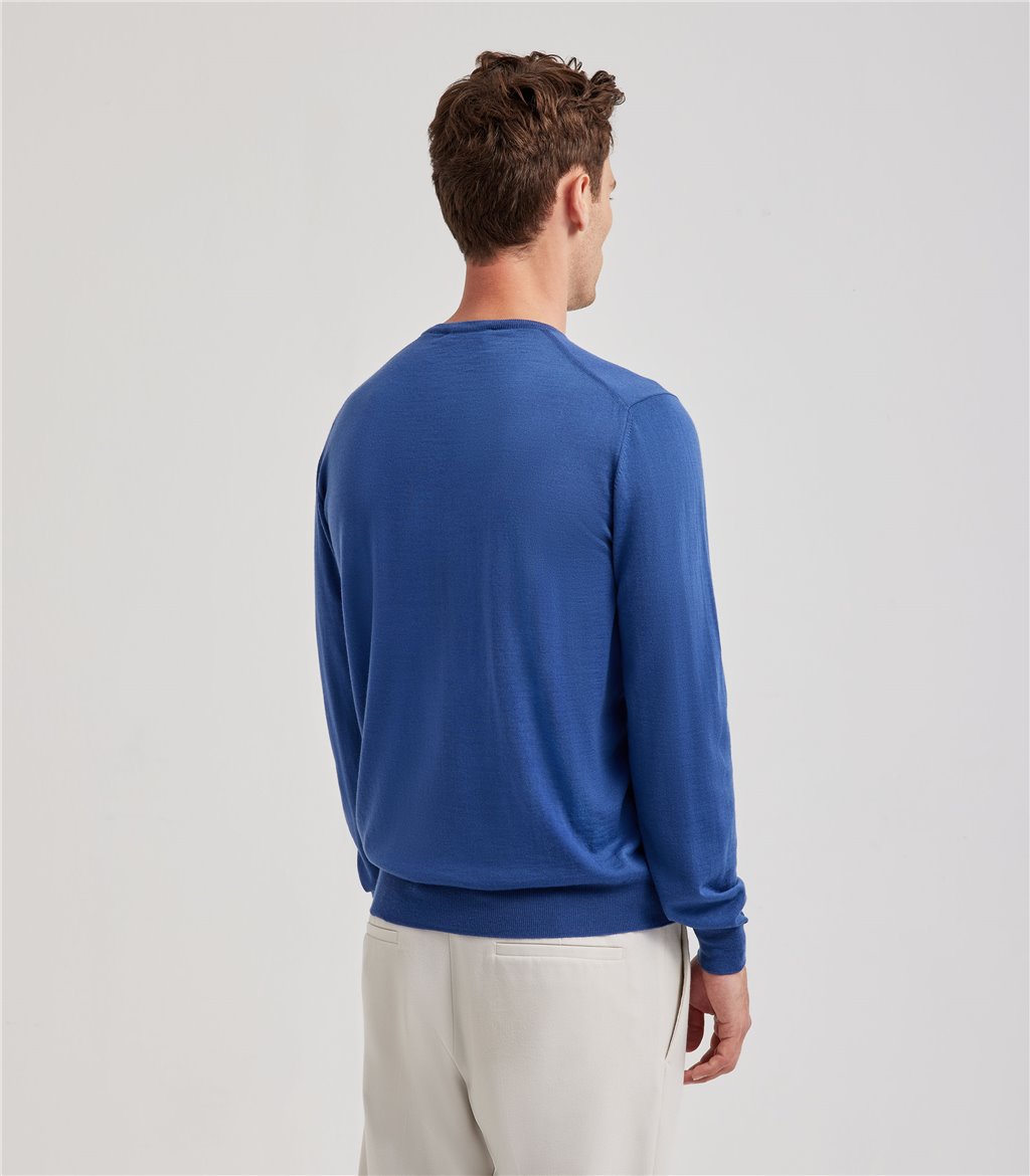 S.Moritz Maglia blu da uomo royal merino | S.Moritz Sito Ufficiale Promozione Limitata