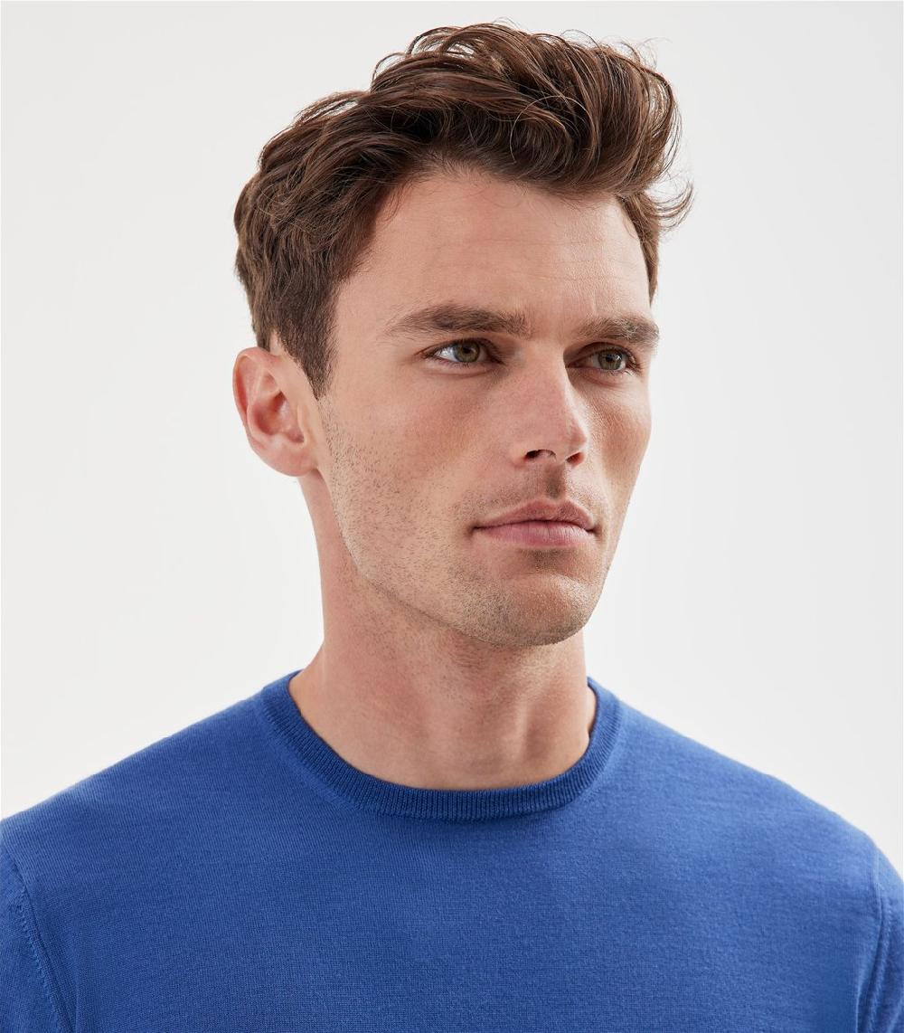 S.Moritz Maglia blu da uomo royal merino | S.Moritz Sito Ufficiale Promozione Limitata