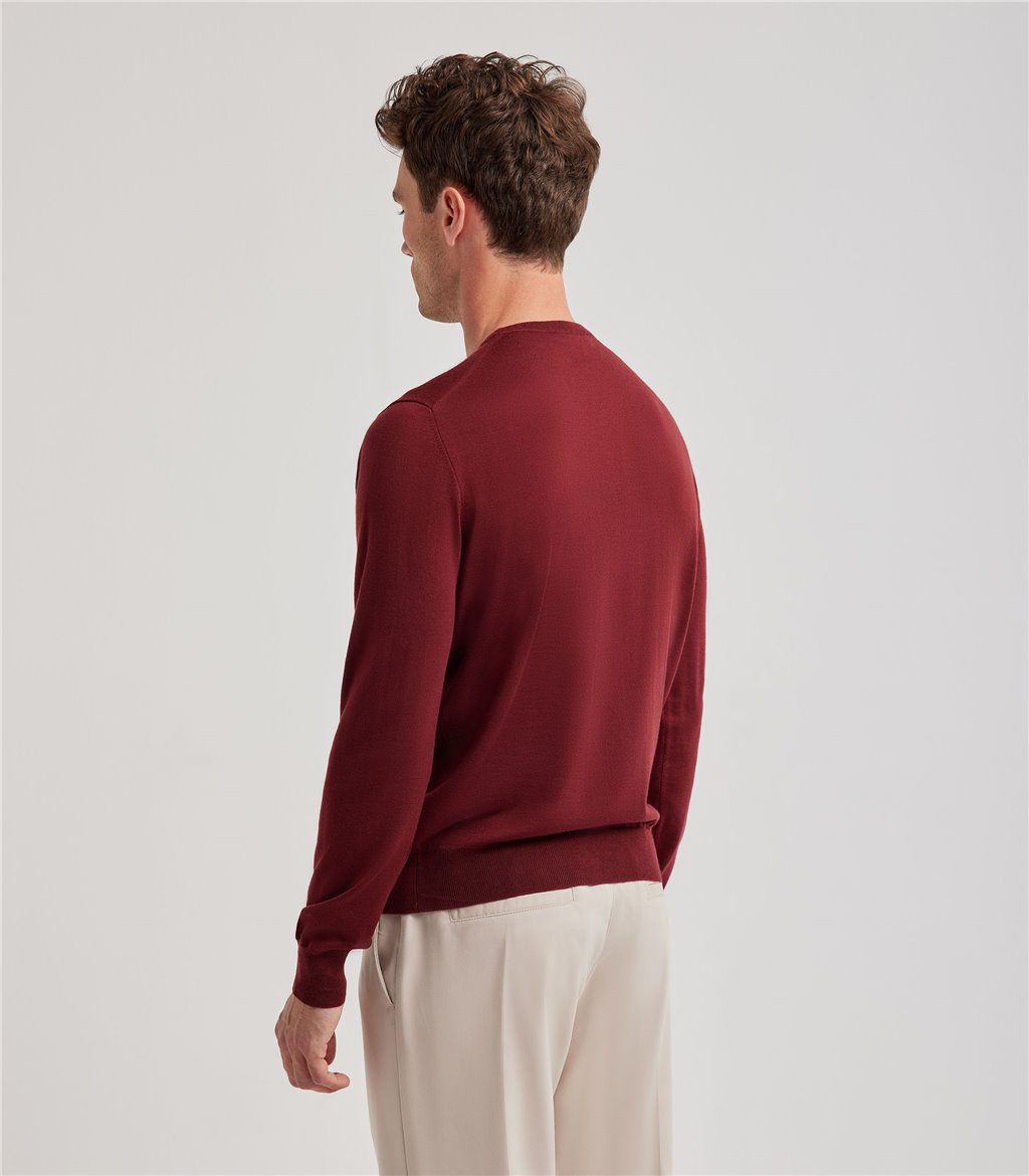 S.Moritz Maglia bordeaux da uomo royal merino | S.Moritz Sito Ufficiale Shopping Online
