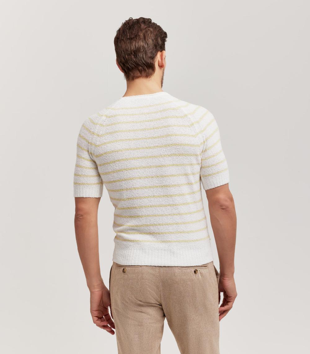 S.Moritz GIROCOLLO RAGLAN EFFETTO SPUGNA - COTONE Italy