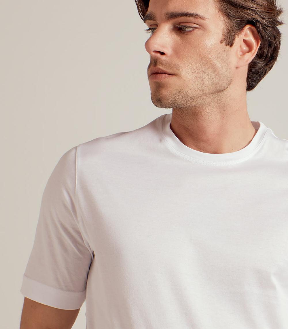 S.Moritz T-SHIRT IN COTONE SUPERFINE - BIANCO Shopping Online