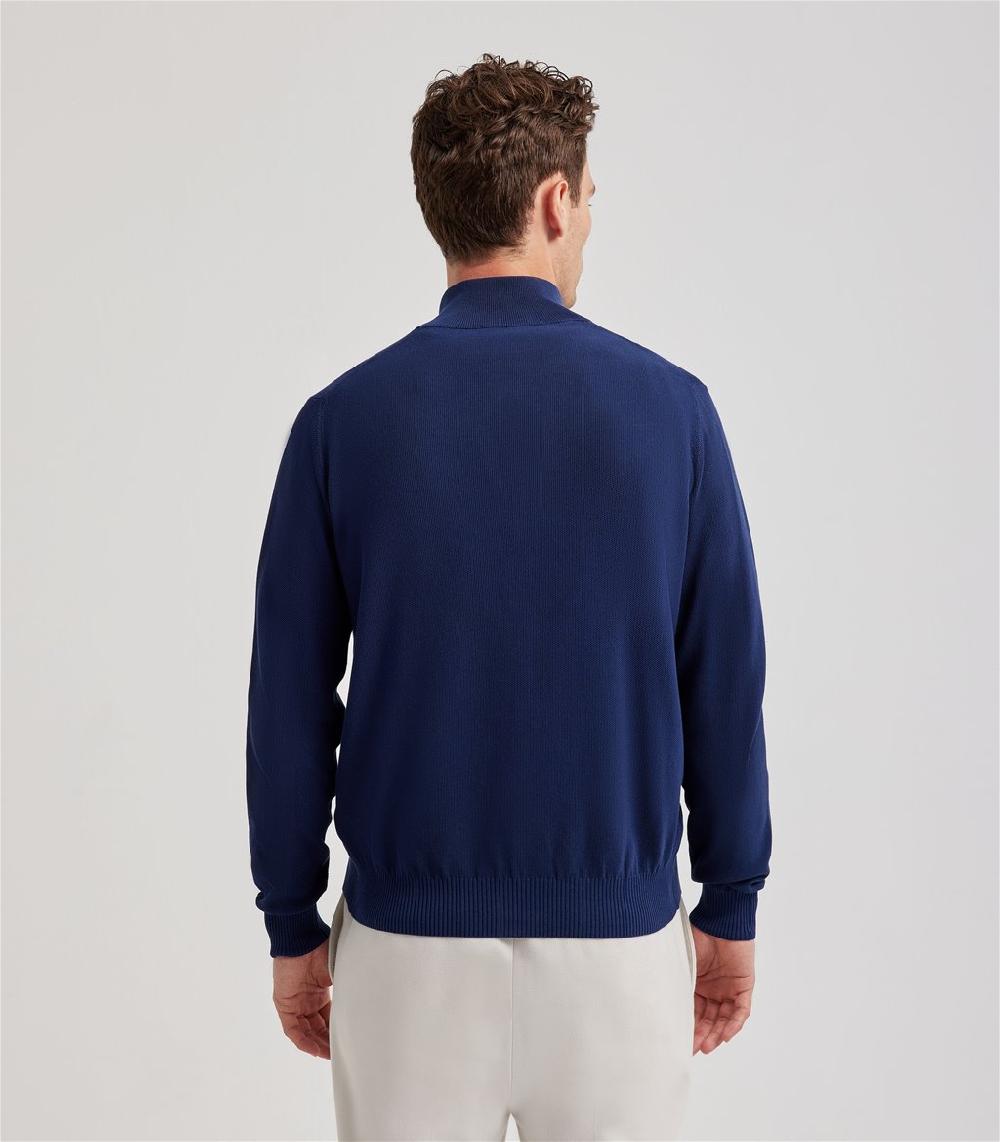 S.Moritz Cardigan da uomo collo alto punto riso | S.Moritz Sito Ufficiale Affare Del Giorno
