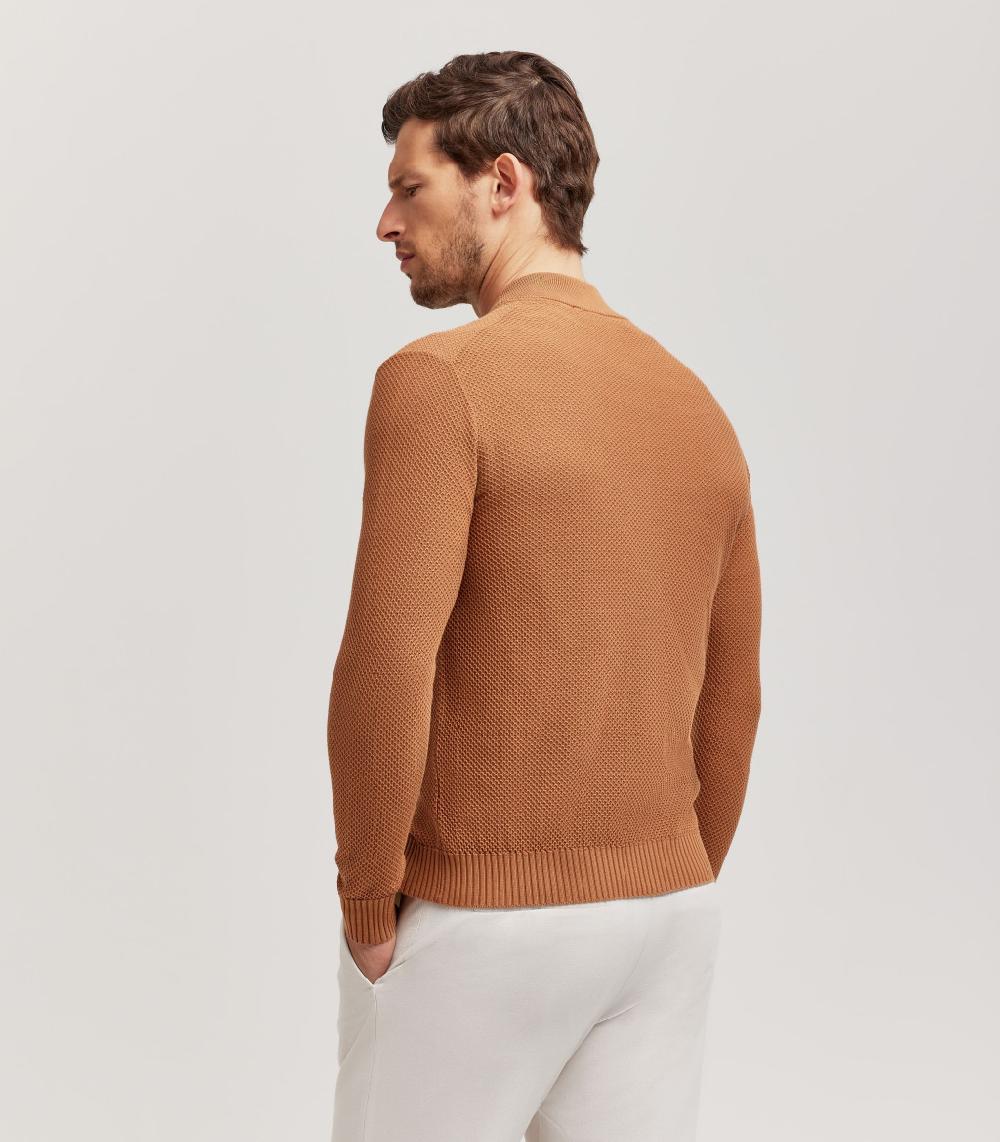 S.Moritz FULLZIP COLLO BOMBER NIDO D'APE - COTONE Novità
