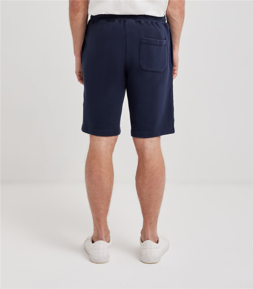 S.Moritz Bermuda da uomo in felpa blu navy | S.Moritz Sito Ufficiale Presa