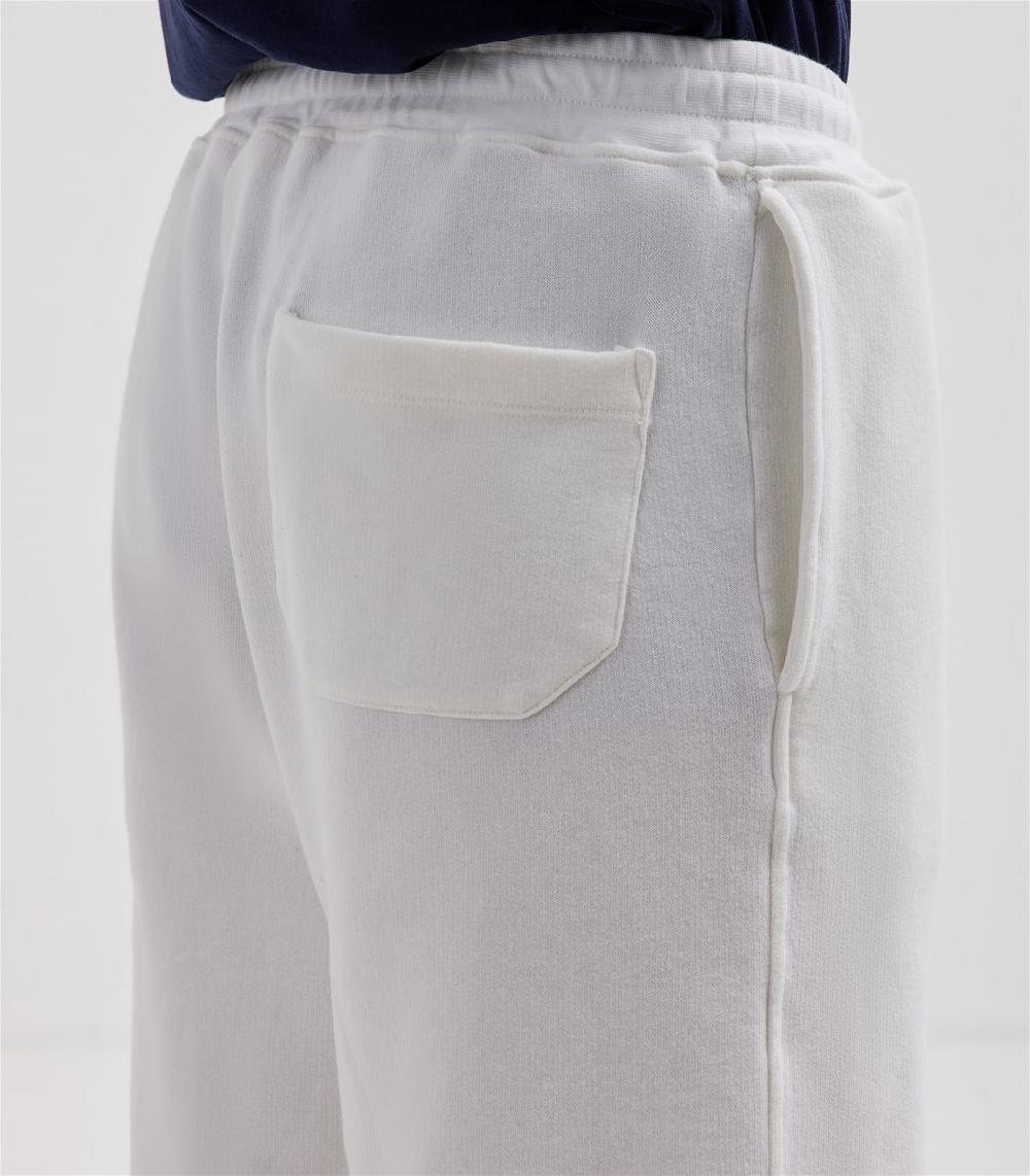S.Moritz Bermuda da uomo in felpa off white | S.Moritz Sito Ufficiale Sconto