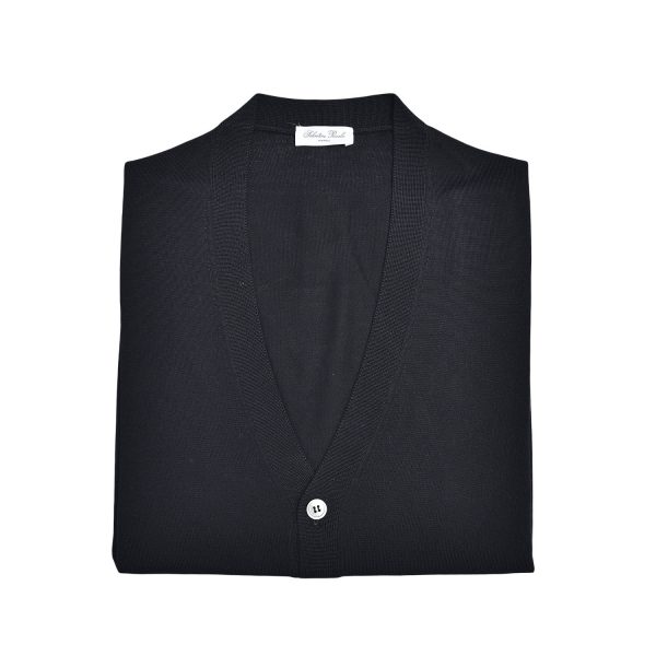 Salvatore Piccolo Cardigan con bottoni Royal Merino Nuovo