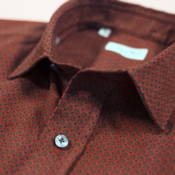 Salvatore Piccolo Camicia velluto stampata Pezzi Unici