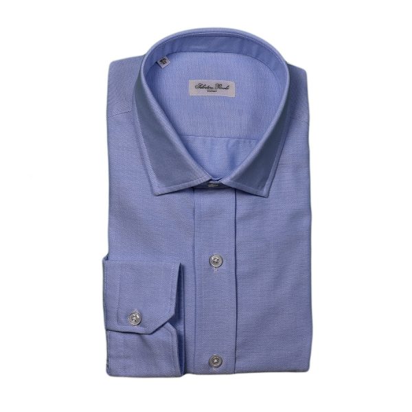 Salvatore Piccolo Camicia Oxford blu In Linea