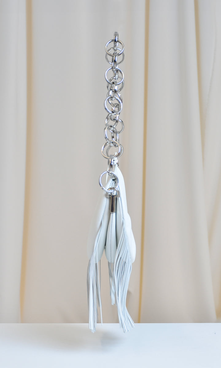 Sara Battaglia Banana Shoulder Bag Fringed In Saldo