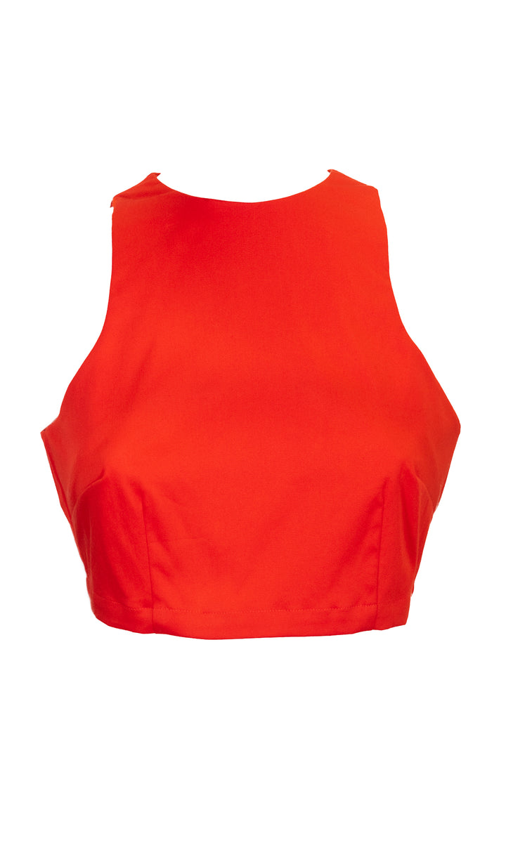 Sara Battaglia Crop Top Qualità Garantita