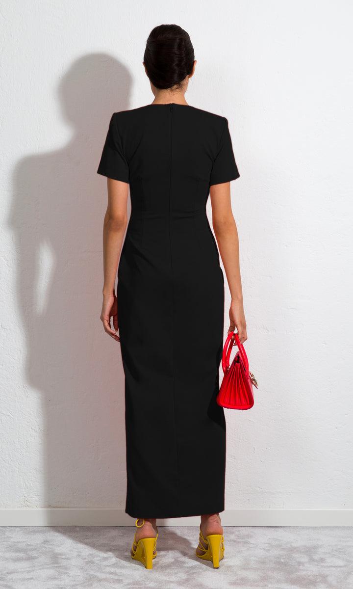 Sara Battaglia Slit Dress Offerta