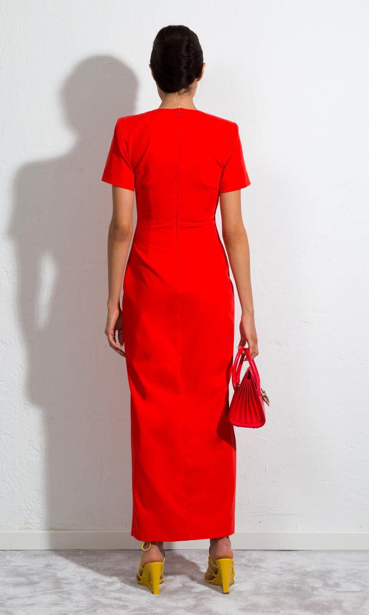 Sara Battaglia Slit Dress Outlet