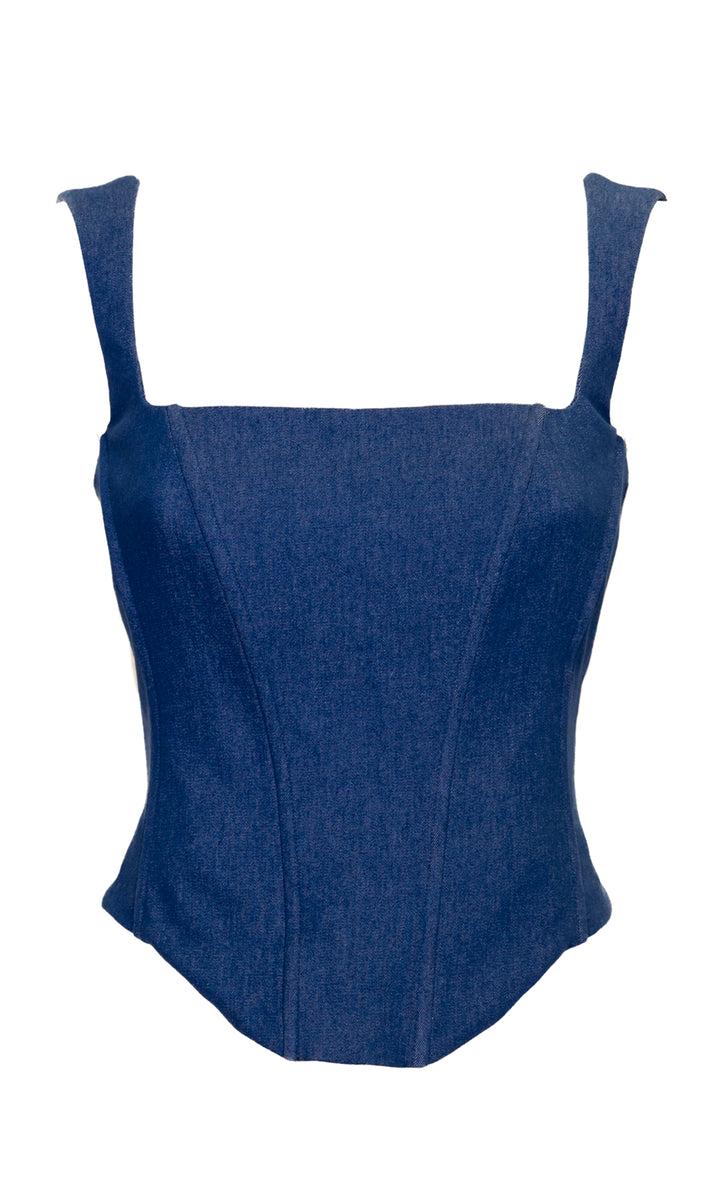 Sara Battaglia Corset Top In Vendita
