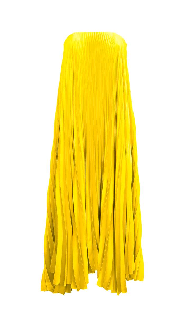 Sara Battaglia Plissé Dress Offerte