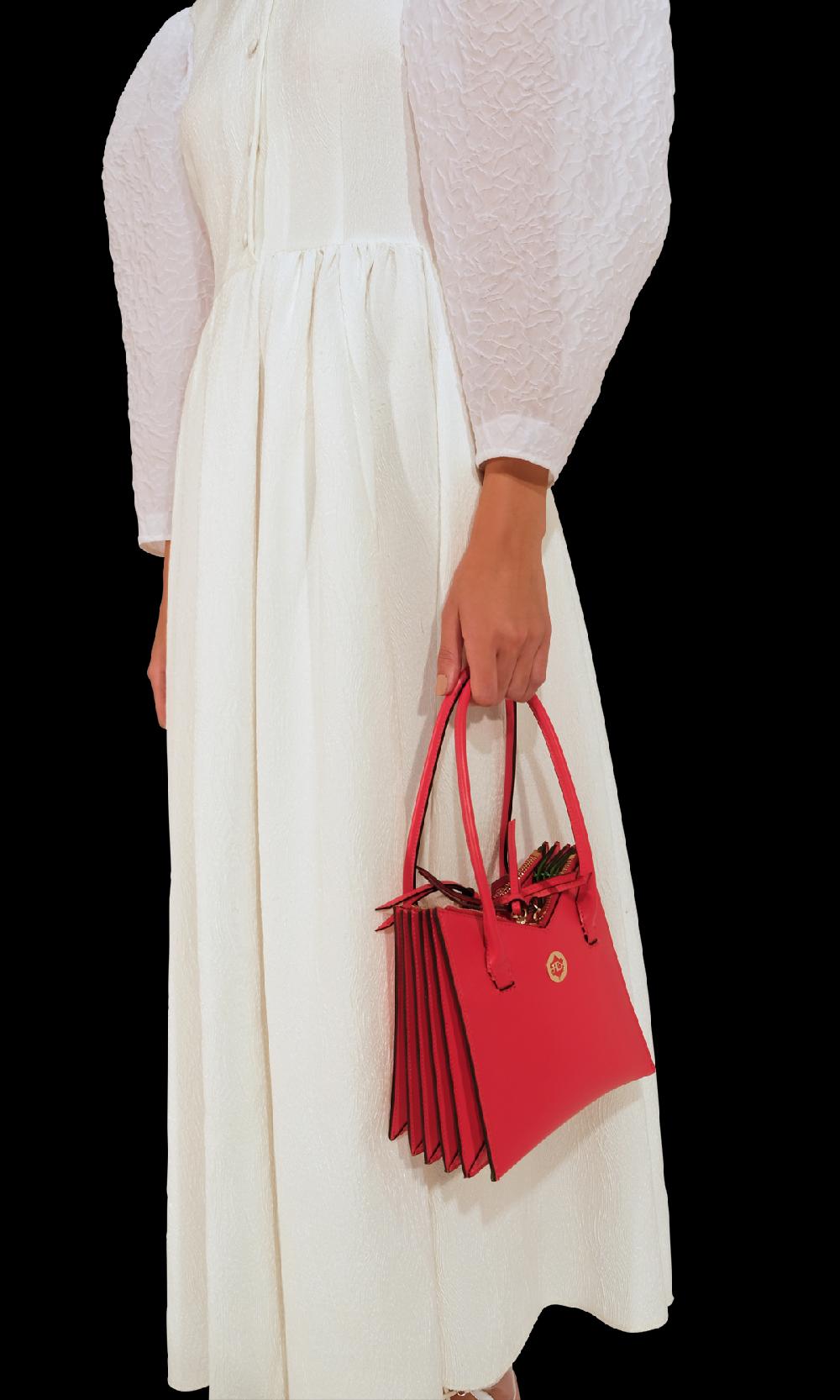 Sara Battaglia Tati Plissé Toy Tote 2025