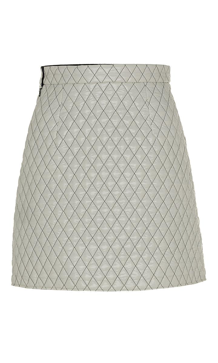 Sara Battaglia Quilted mini skirt Presa