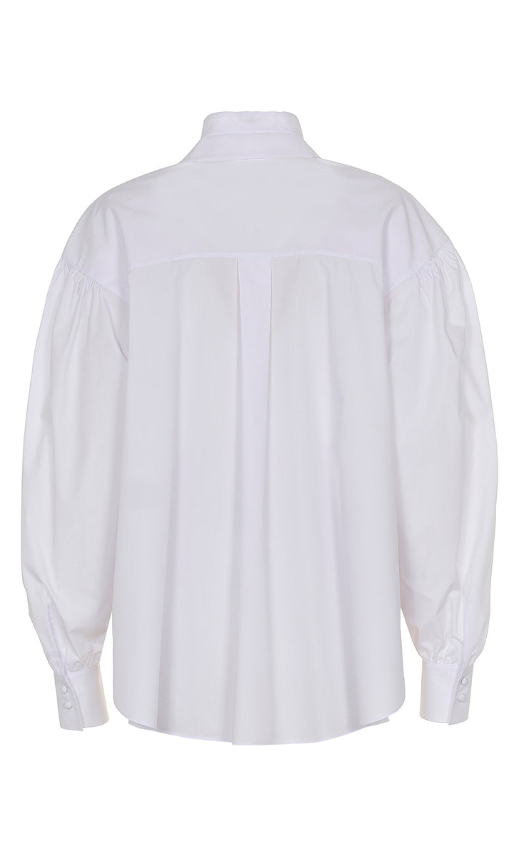 Sara Battaglia Shirt with puffy sleeves Negozio