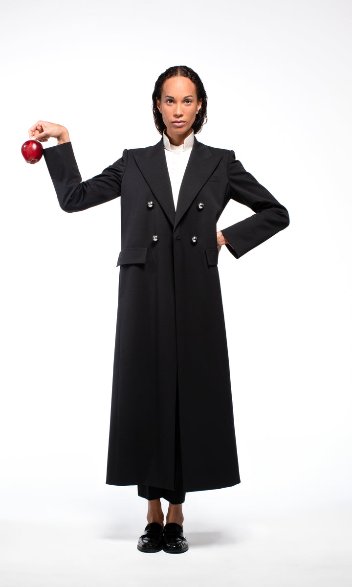 Sara Battaglia Double-breasted coat Promozione